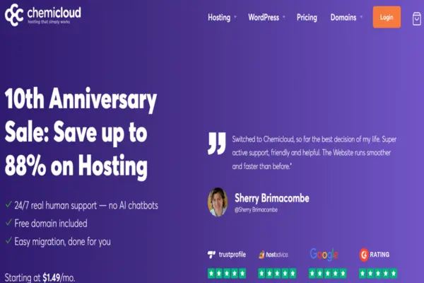 ChemiCloud Best WordPress Hosting Providers