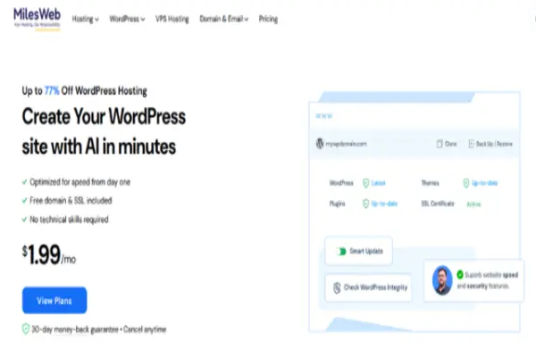 MilesWeb Value-Driven and Reliable WordPress Hosting MilesWeb Value-Driven and Reliable WordPress Hosting